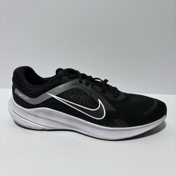 Nike Men’s Quest 5 Black/White Running Shoes, Size 13 M main image 4